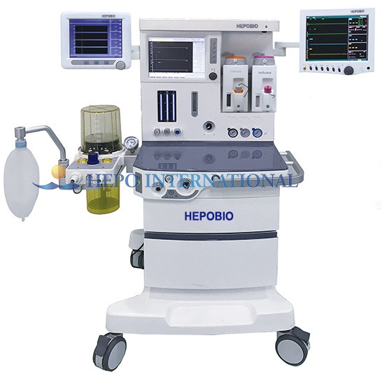 Advanced Hospital Anesthesia Apparatus Machine With Gas Scavenging Unit