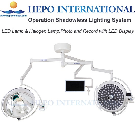 Three Arms Surgical Theatre Shadowless LED Operation Lamp with photo systems